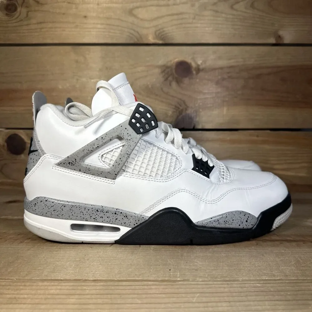 Size 11 Nike Air Jordan 4 Retro 2025 White Cement B-Grade Nike Refurb FV5029-100